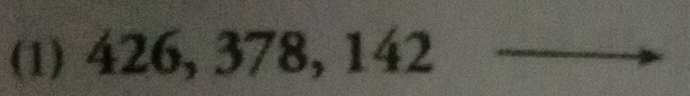 (1) 426, 378, 142
