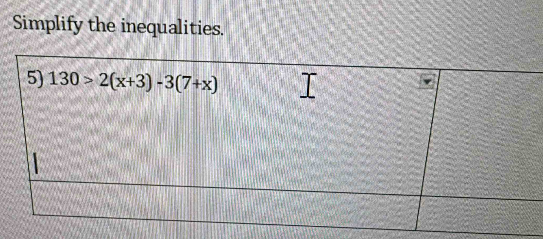 Simplify the inequalities.