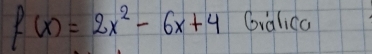 f(x)=2x^2-6x+4 Gralica