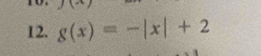 g(x)=-|x|+2