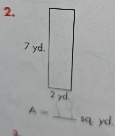 A=
sq. yd. 
3.