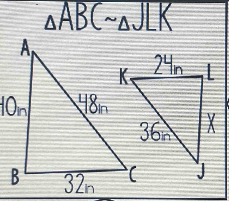 △ ABCsim △ JI