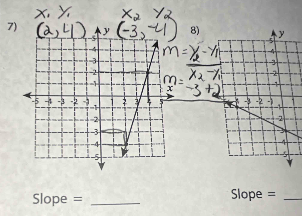 Slope =_
Slope = _