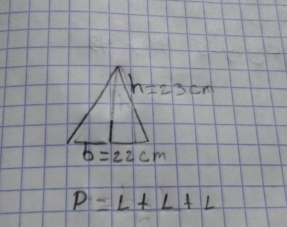 n=23cm
b=22cm
P=L+L+L