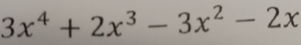 3x^4+2x^3-3x^2-2x