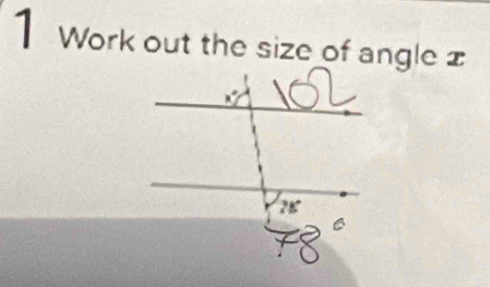 Work out the size of angle £