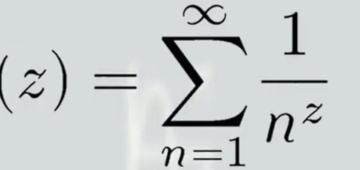 (z)=sumlimits _(n=1)^(∈fty) 1/n^z 