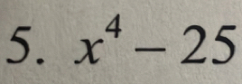 x^4-25