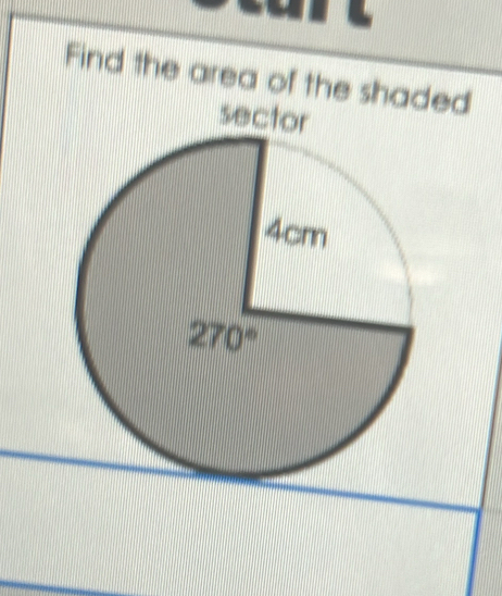 Find the area of theed