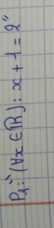 B: (forall x∈ R):x+1=2^1