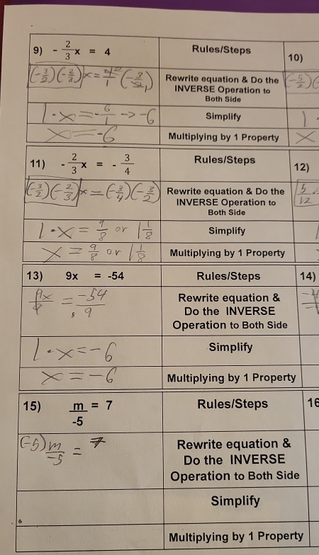 12)
14)
16
e
Multiplying by 1 Property