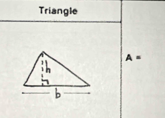 Triangle
A=