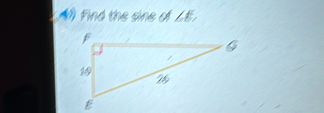 Find the sine of LE.