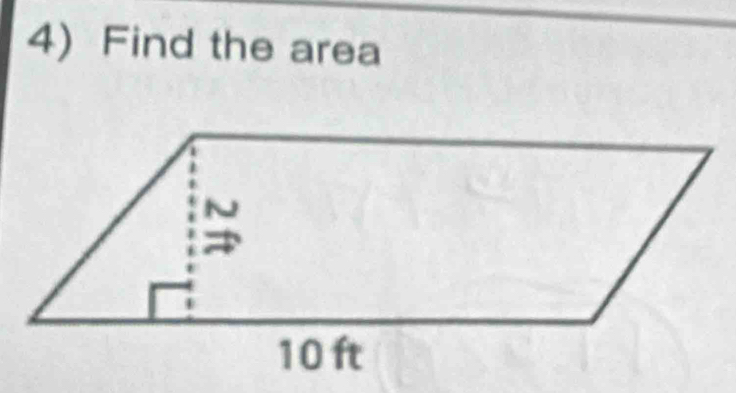 4)Find the area