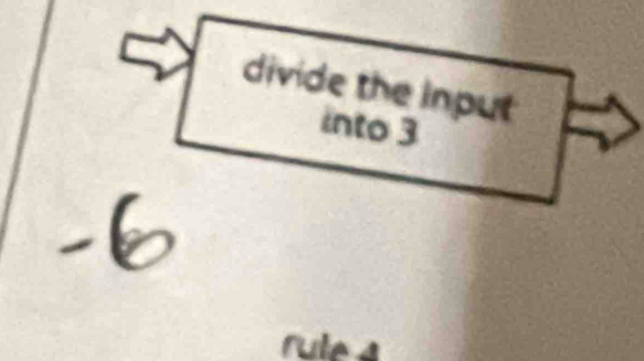 divide the input 
into 3