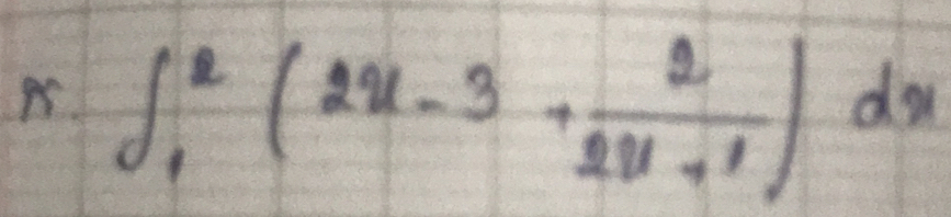 ∈t _1^(2(2u-3+frac 2)2u+1)du