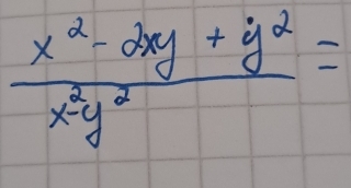  (x^2-2xy+y^2)/x^2y^2 =