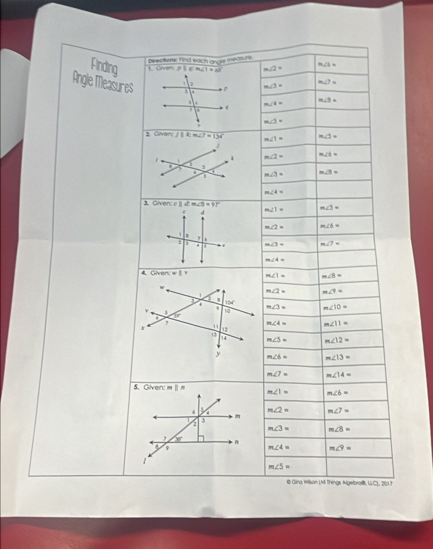 Finding
Angle Measur