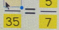 frac Ato (35)°= 5/7 