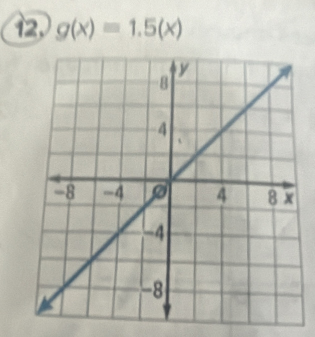 12, g(x)=1.5(x)