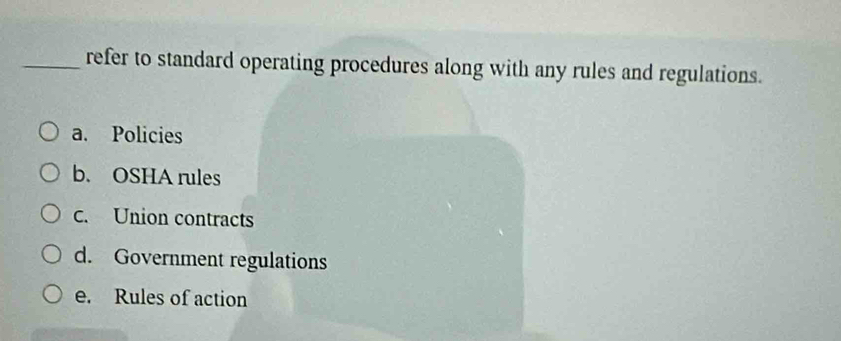 Solved: refer to standard operating procedures along with any rules and ...