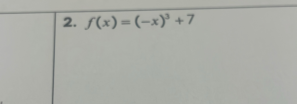 f(x)=(-x)^3+7