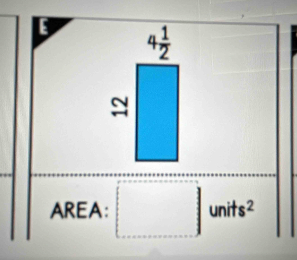 AREA: units^2