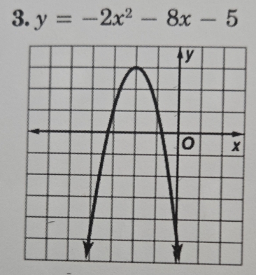 y=-2x^2-8x-5