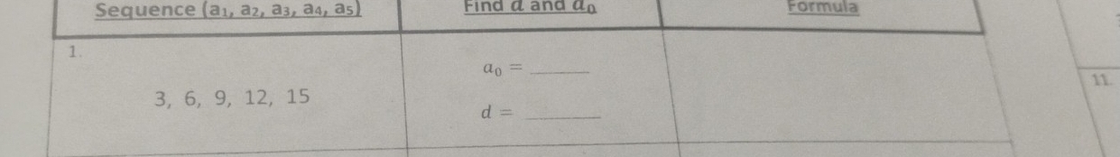 Find d and a_0 F
.