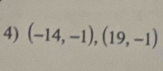 (-14,-1),(19,-1)