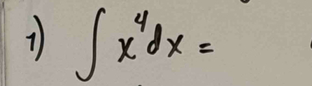 1 ∈t x^4dx=