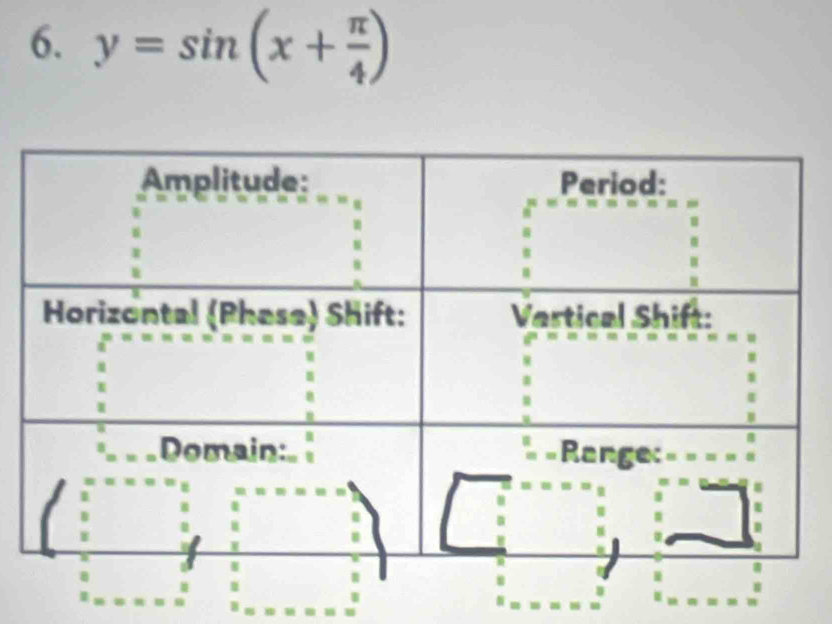 y=sin (x+ π /4 )