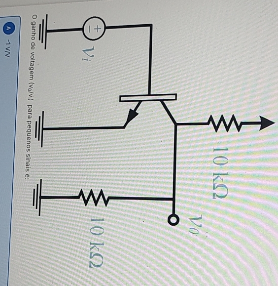 A -1 V/V