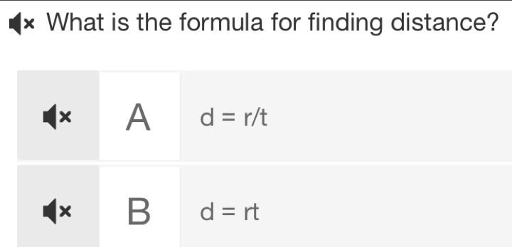 × What is the formula for finding distance?