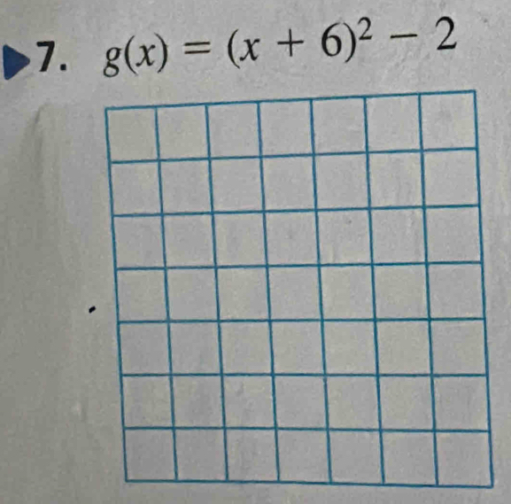 g(x)=(x+6)^2-2