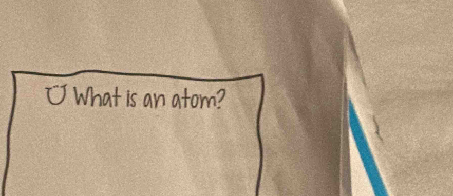 What is an atom?