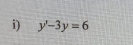 y'-3y=6