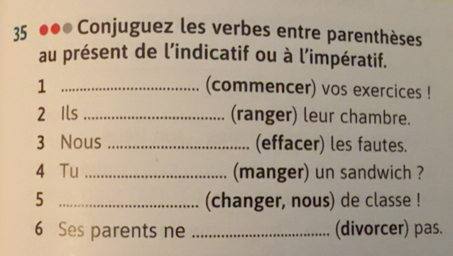 Risolto:Conjuguez les verbes entre parenthèses au présent de l ...