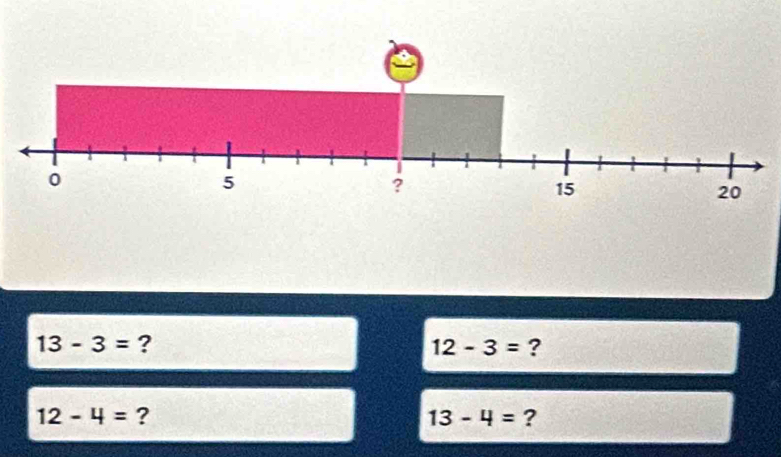 13-3= ?
12-3= ?
12-4= ?
13-4= ?