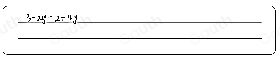 3+2y=2+4y