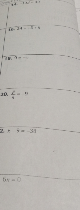 Check à 14.-10d=40
1
18
20. 
2.