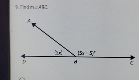 Find m∠ ABC.