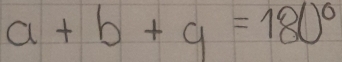 a+b+9=180°