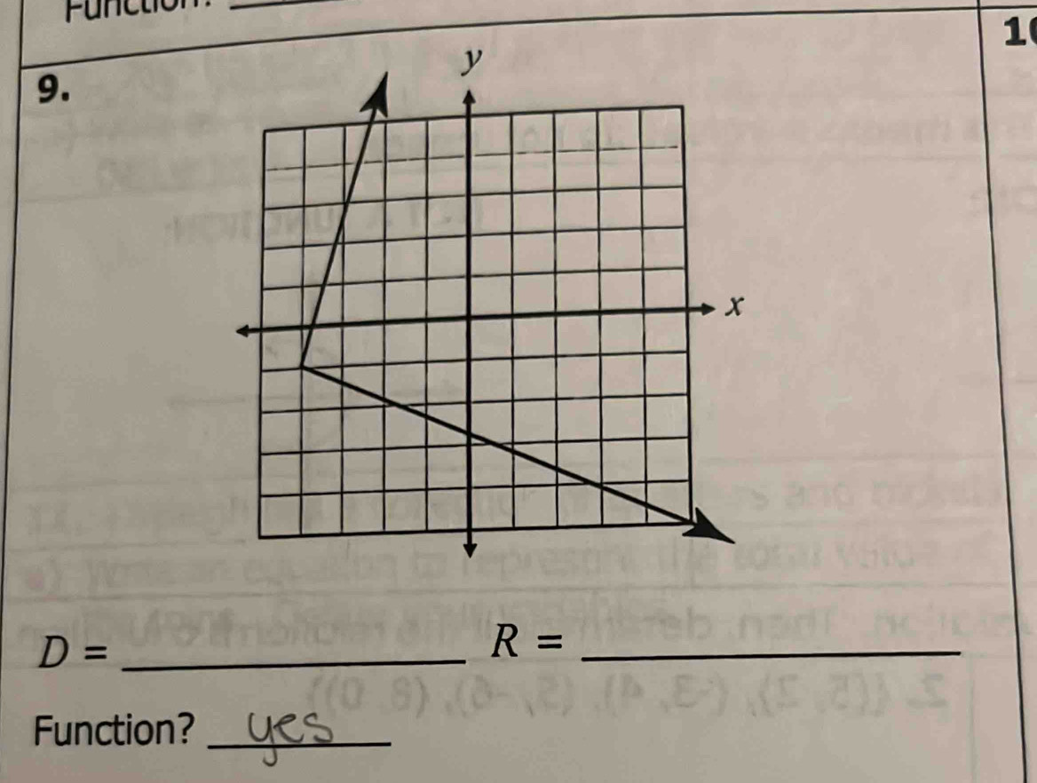 Functio_ 
1 
9.
D= _
R= _ 
Function?_