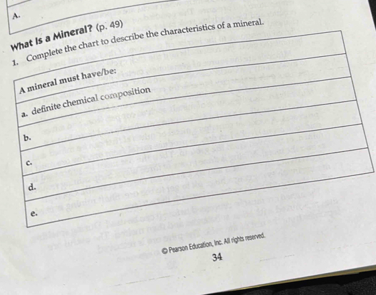 al? (p. 49)racteristics of a mineral. 
© Pearson Education, Inc. All rights reserved. 
34