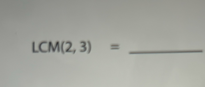 LCM(2,3)=