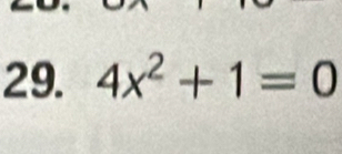 4x^2+1=0