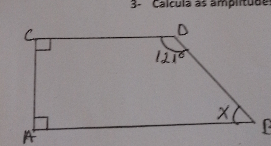 3- Calcula as amplitude