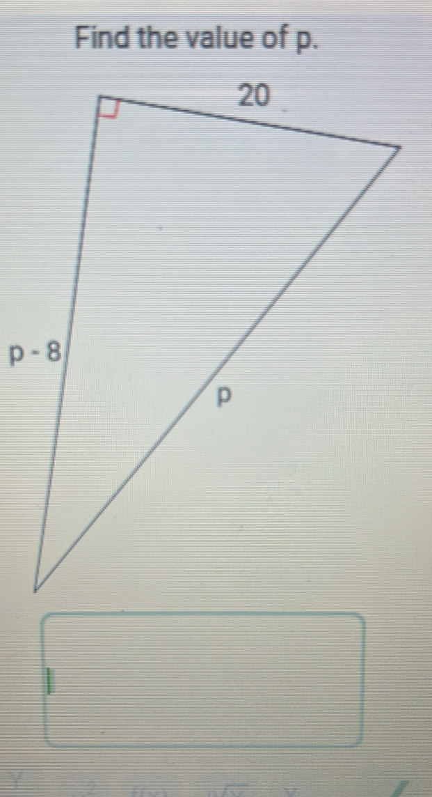 Find the value of p.