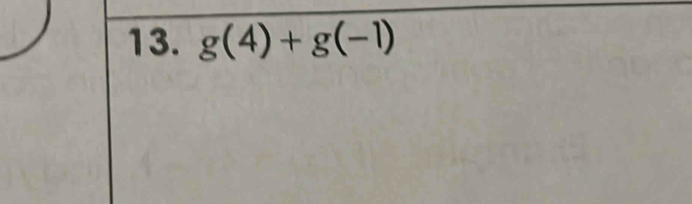 g(4)+g(-1)